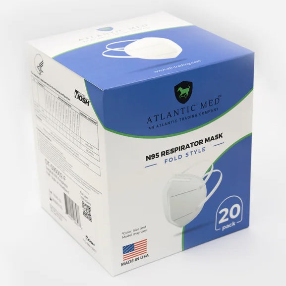 AtlanticMED™ N95 Respirator Masks (Made In USA)