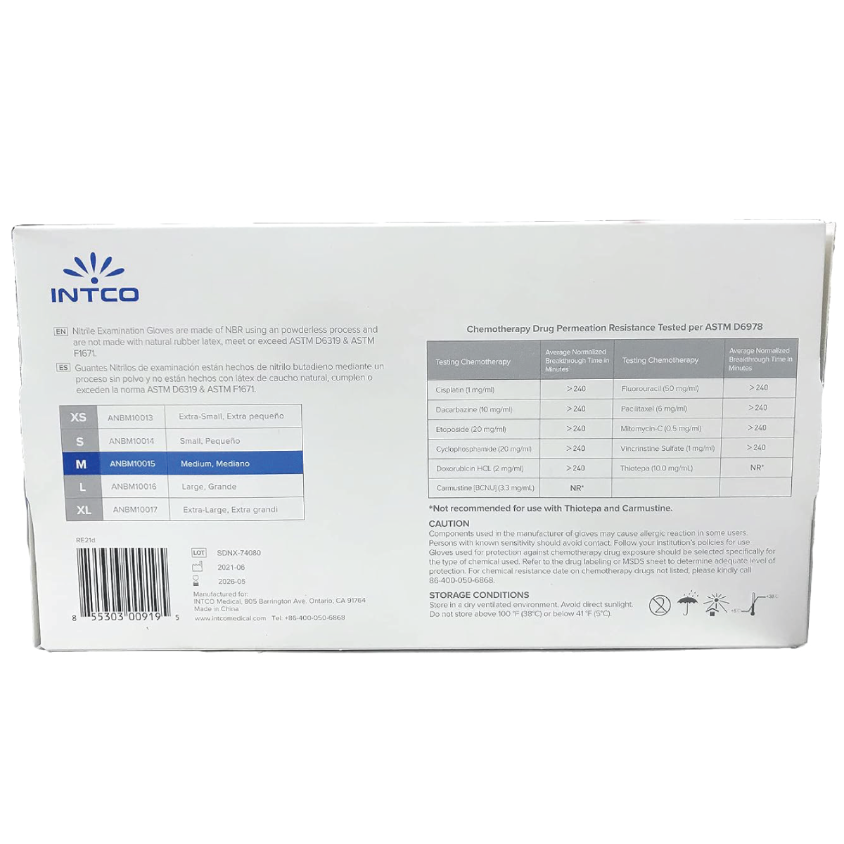 AdvanCare™ Nitrile Exam Gloves, Specialty, Chemo Rated