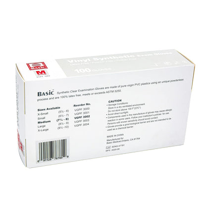 Vinyl Examination Gloves, Powder-Free